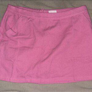 PINK LILY PINK DENIM SKORT - LARGE